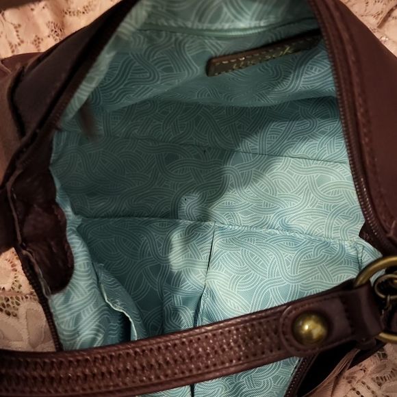 The Sak burgundy leather handbag - Picture 7 of 9